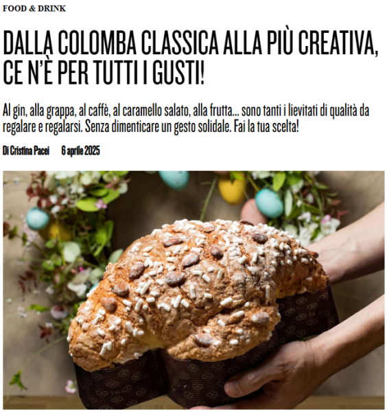 Dalla colomba classica alla più creativa, ce n’è per tutti i gusti!